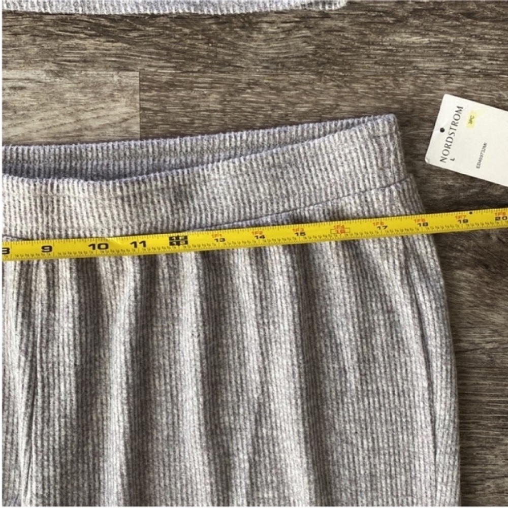 Open Edit Lounge Pants Set Grey Crop top size Large - Picture 9 of 11